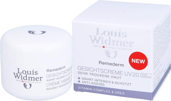 Immagine prodotto Louis Widmer Remederm Face Cream UV senza profumo (50 ml)