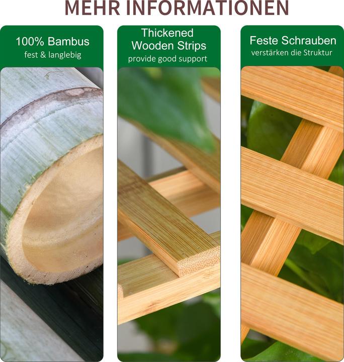 Produktbild Outsunny Pflanzentreppe mit 3 Stufen