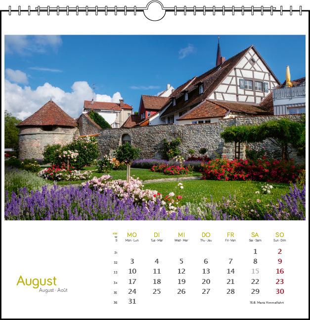Immagine prodotto Westlicher Bodensee 2026 (17 x 17 cm, Francese, Inglese)
