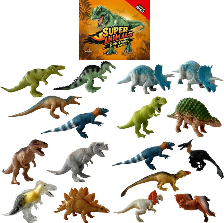 Actual product image Magni Display Dinos Super Animals 14-piece display