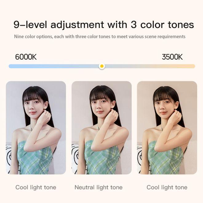 Actual product image Old Shark Foldable 14 inch LED video lighting photo selfie light kit with tripod (Video light)