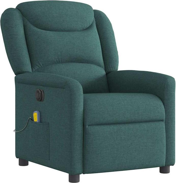 Image du produit VidaXL Fauteuil de massage électrique Vert foncé Tissu