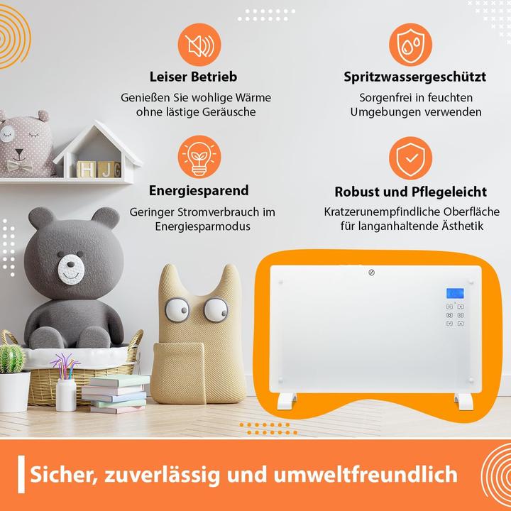 Produktbild Aktimeo Elektro-Glasheizung mit Fernbedienung