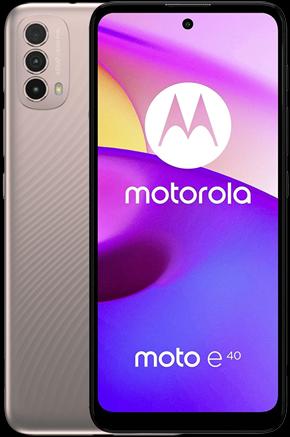 Motorola E40 Dual Sim Rose Clay, 4GB RAM 64GB, XT2159-3 Moto (64 Go, Pink, Double SIM hybride)