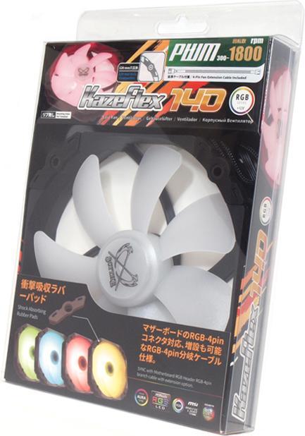 Actual product image Scythe PC fan Kaze Flex 140 Round RGB PWM (140 mm, 1 x)