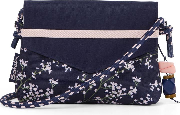 Produktbild Satch Clutch Bloomy Breeze, dunkelblau, rosa, weiss