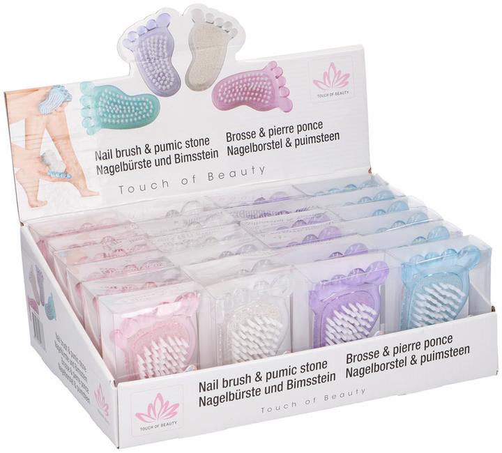 Produktbild Nailbrush & pumice 24pcs/dsp