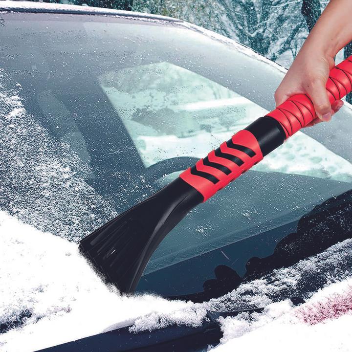Immagine prodotto IWH Eiskratzer / Schneebesen ausziehbar, mit Schneeschaufel Schwarz, Rot