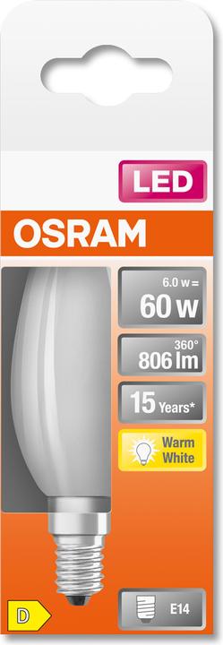 Produktbild Osram Led Retrofit Classic B (E14, 6 W, 806 lm, 1 x, D)