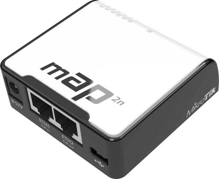 Actual product image MikroTik Access Point RBmAP2nD, mAP, 2.4 GHz, 2x 10/100, micro