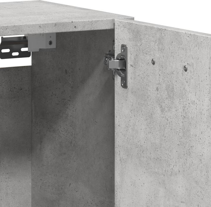Image du produit VidaXL Armoire suspendue de salle de bains Armoire murale de salle de bains Gris béton (30 x 30 x 80 cm)