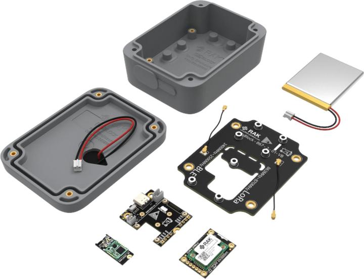 Produktbild RAK Wireless WisBlock LoRaWAN Erdbebensensor Kit Sensor Node 868MHz mit Solar