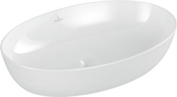 Actual product image Villeroy & Boch Countertop washbasin Artis 61 cm oval stone white with coating 419861RW (410 mm, 610 mm)