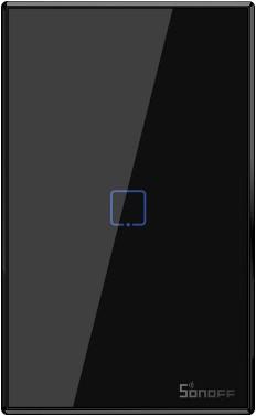 Immagine prodotto Sonoff T3US1C - Interruttore a parete intelligente Wi-Fi US a 1 presa - Nero