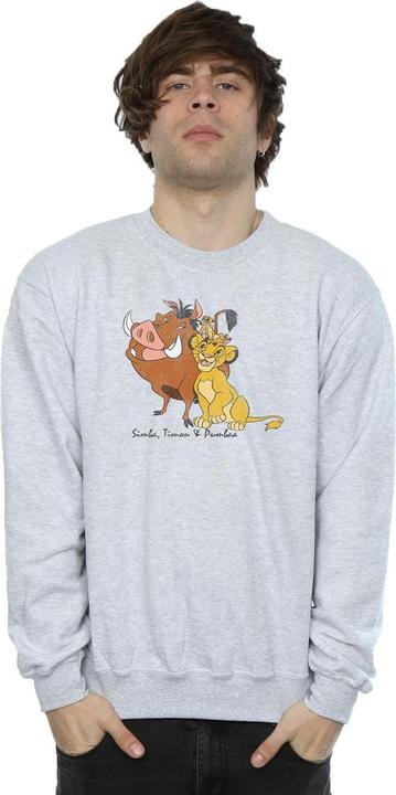Produktbild Disney Classic Simba Timon And Pumbaa Sweatshirt (L)