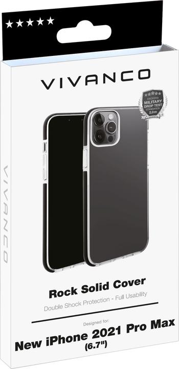 Image du produit Vivanco Rock Solid Housse de protection pour téléphone portable 17 cm (6.7" ) Cover Noir