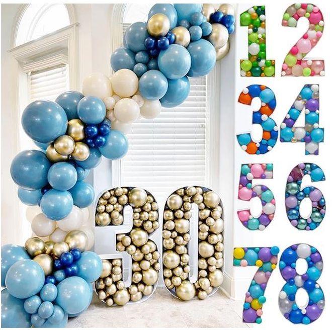 Immagine prodotto MU Style Cornice per palloncini fai da te della serie Number