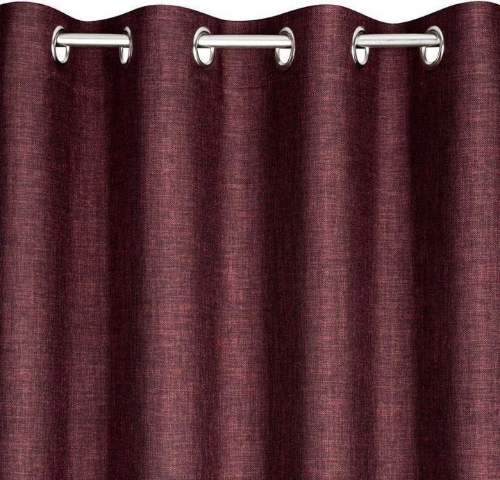 Produktbild Eurofirany TERRA COLLECTION AVINION Soft curtain night curtain with melange effect, 140X250 cm, loops / rings (140 x 250 cm)