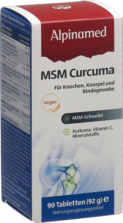 Alpinamed MSM Curcuma (90 Pezzo/i, Pillole, 128 g)