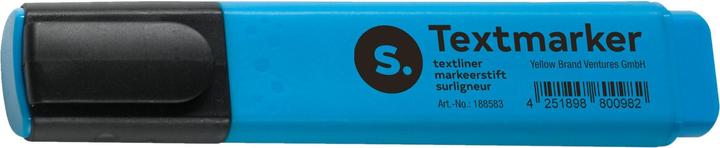 Actual product image Schäfer Shop Highlighter, with wedge tip, light resistant, quick drying, various writing colors, optional 1... (Blue, 1 x)