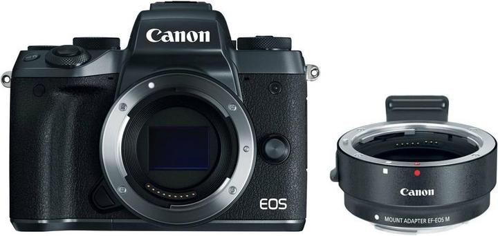 Image du produit Canon EOS M5, Body avec adaptateur EF/EF-M (24.20 Mpx, APS-C / DX)