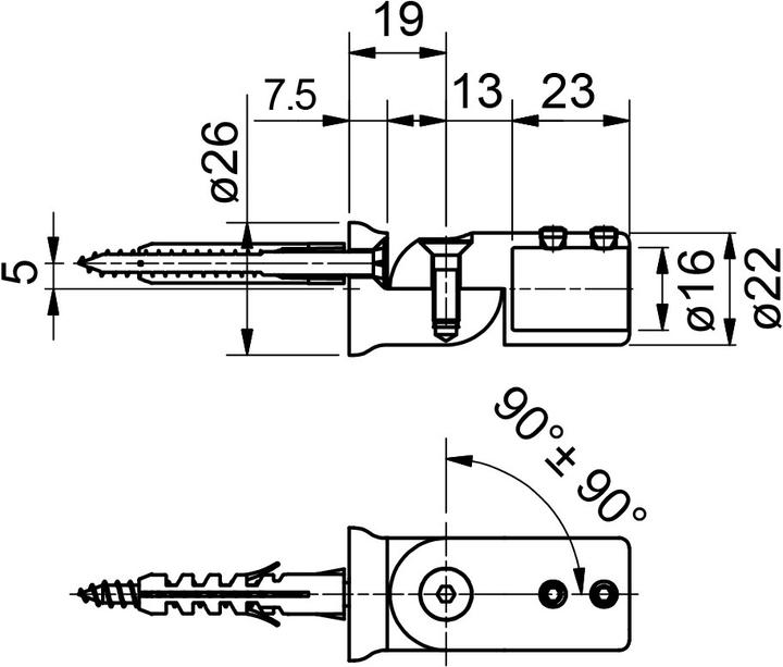 Produktbild Pauli+Sohn Adapter für Stabilisationsstangen