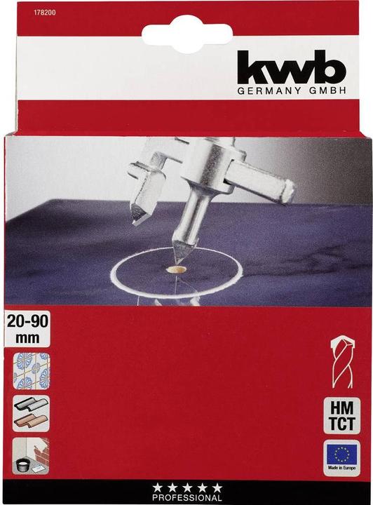 Produktbild kwb Hartmetall Kreisschneider mit Schutzkorb (9 mm)