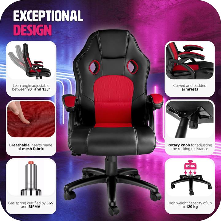 Image du produit tectake Fauteuil de bureau Tyson