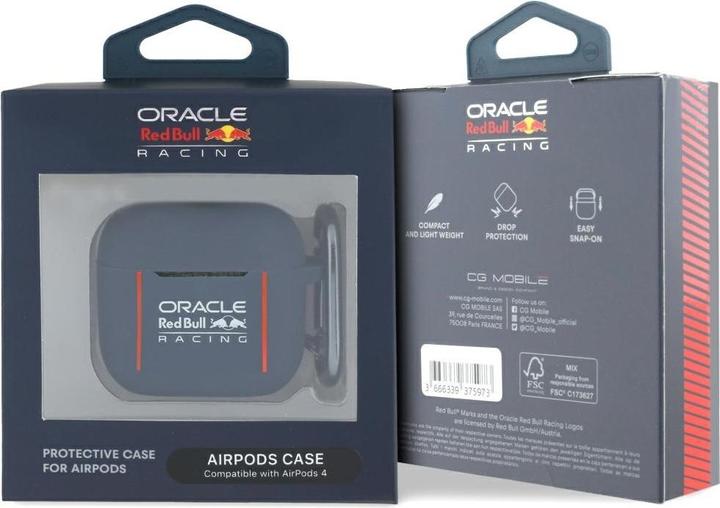 Immagine prodotto Red Bull Silicone Logo & Lines Case for AirPods 4 Navy Blue