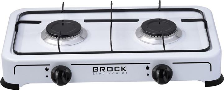 Brock Electronics BROCK GS 002 W Gas Range Double Burner G30 G31 White