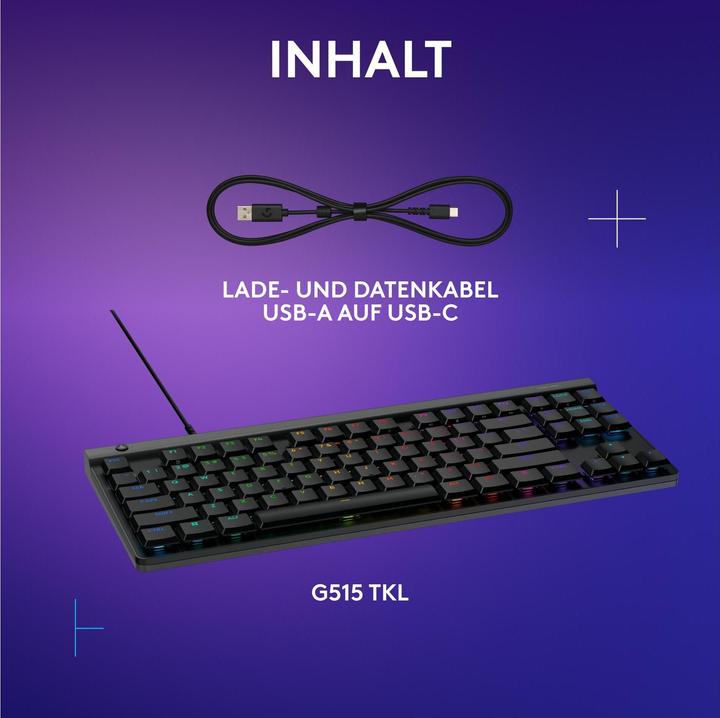 Actual product image Logitech G G515 TKL (CH, Cable)