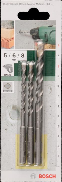 Actual product image Bosch Zubehör Concrete drill set (5 mm, 6 mm, 8 mm)