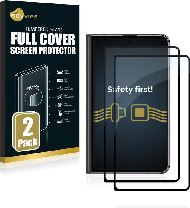 Actual product image Savvies Full-screen armoured glass screen protector (2 Piece, Google Pixel Fold)