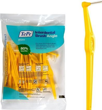 Produktbild TePe Angle Interdentalbürste MULTIPACK gelb (25 x, 4 mm)