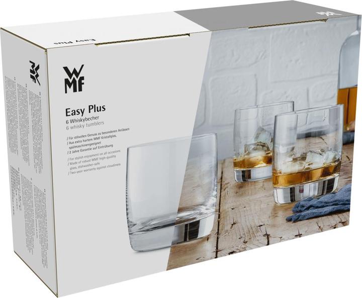 Produktbild WMF Gin Gläser Set 6tlg Tumbler Glas 300 ml Whisky Gläser Easy Plus bruchsicher (3 dl, 6 x, Gin Gläser)