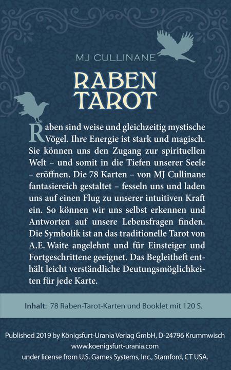 Actual product image Raben Tarot (German, MJ Cullinane, 2019)