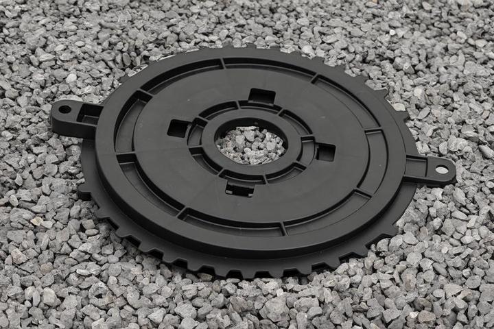 Actual product image Sanpro Levelling discs for terrace slabs with +7 % gradient wedge