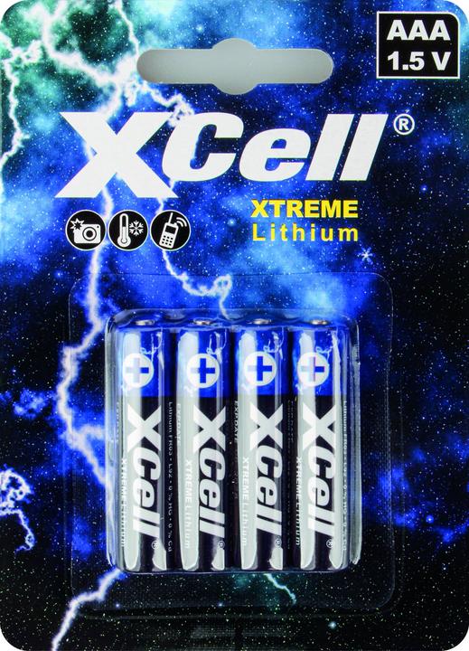 Image du produit XCell Pile au lithium XTREME AAA 4 (4 pcs, AAA, 1000 mAh)