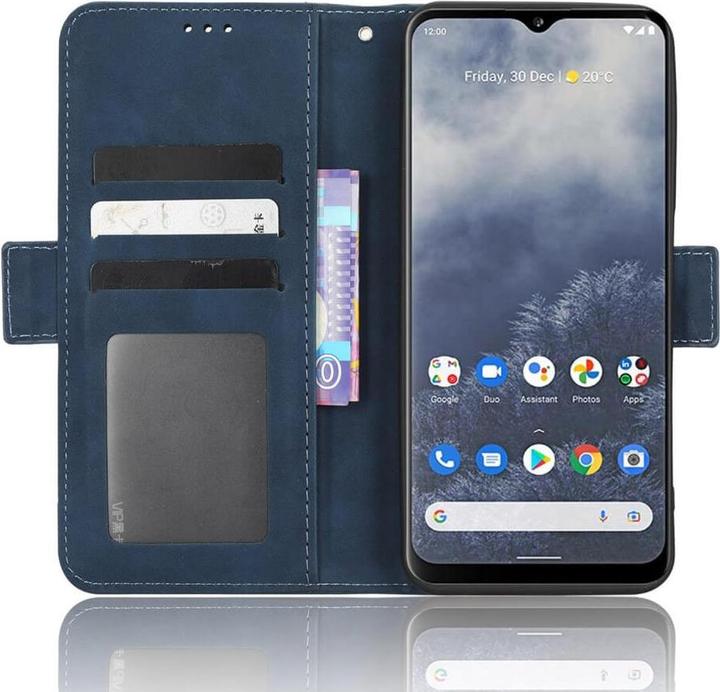 Productafbeelding Cover-Discount Nokia G60 - Etui met veel kaartsleuven blauw (Nokia G60)