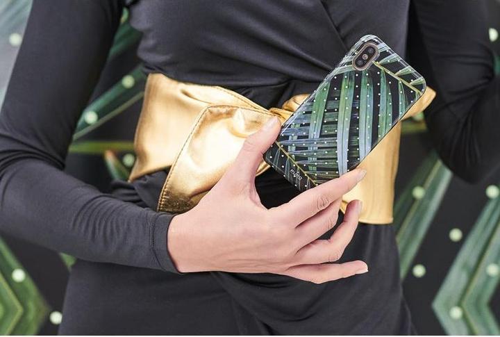 Immagine prodotto Puro Glam Tropical Leaves - Custodia per iPhone Xs Max (Foglie brillanti) (Apple iPhone XS Max)