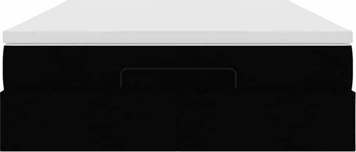 Immagine prodotto VidaXL Ottomana con materasso nero 140x200 cm in tessuto (140 x 200 cm)