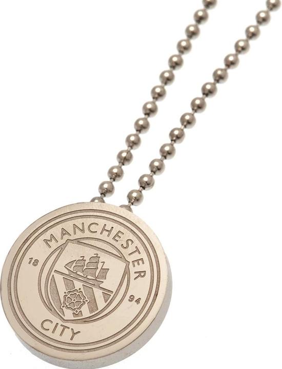 Produktbild Manchester City FC Wappen Halskette mit Anhänger Edelstahl (100% synthetisches Material)