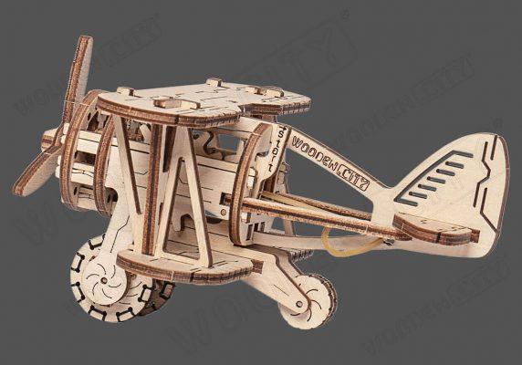 Actual product image WoodenCity Biplane airplane