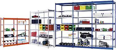 Actual product image kaiserkraft Stable boltless shelving, one-sided