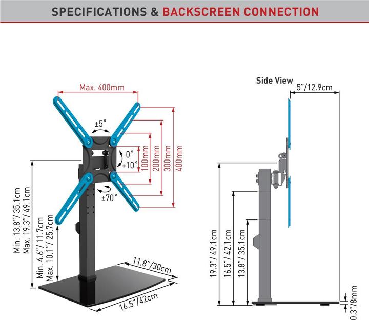 Actual product image Barkan S320 (58", 25 kg)
