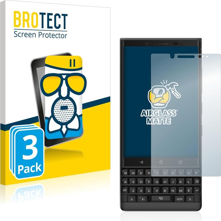 Actual product image BROTECT AirGlass Glass Matte (3 Piece, KEY2)