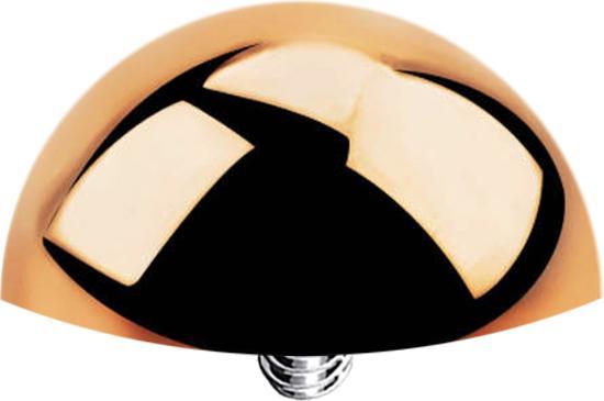 Produktbild Star Piercing Dermal Anchor Halbrund rosegold (ohne Messing, Titan G23)