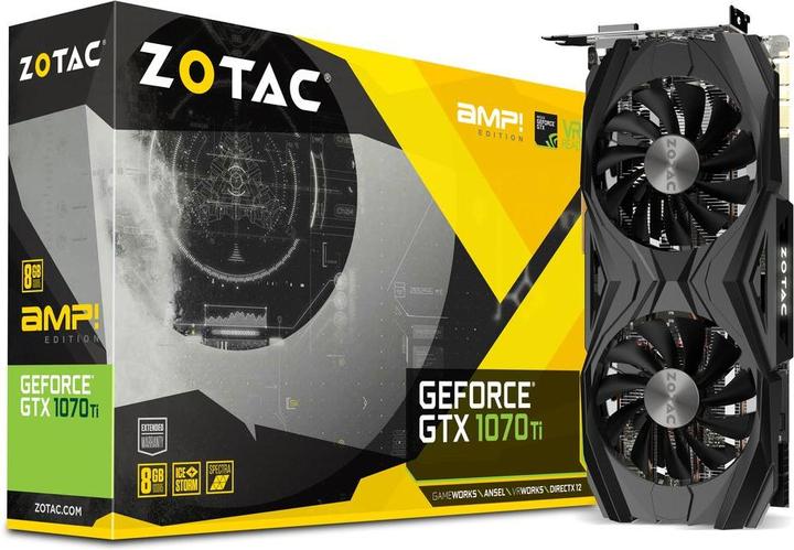 Actual product image Zotac GeForce GTX 1070 Ti AMP Edition (8 GB)