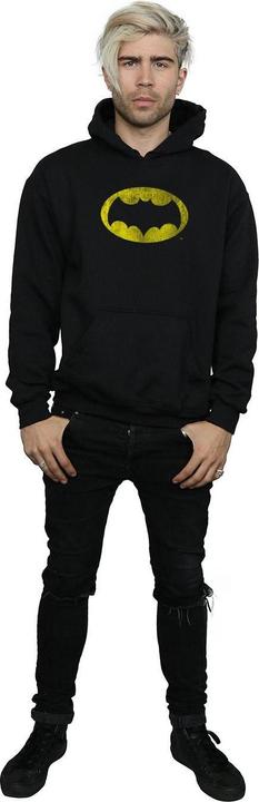 Actual product image Mens Batman TV Series Distressed Logo Hoodie (XXL)