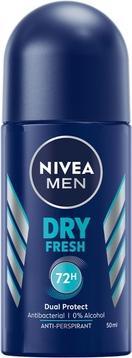 NIVEA Men Dry Fresh Antiperspirant Roll-On 48H 50Ml (Roll-on, 50 ml)